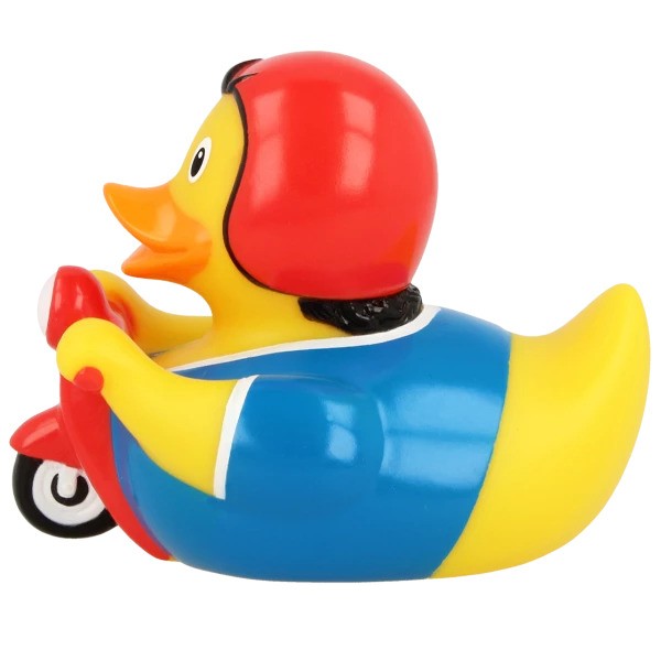 Lilalu Duck Bath Toy Scooter Red/Blue