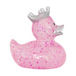 Lilalu Glitter Duck With Crown Pink