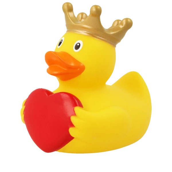 Lilalu Duck with Greeting Heart