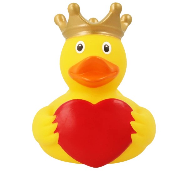 Lilalu Duck with Greeting Heart