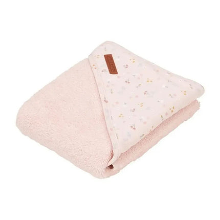 Little Dutch Hooded Towel Pink Flowers