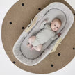 Little Green Sheep Moses Basket & Mattress Dove Rice