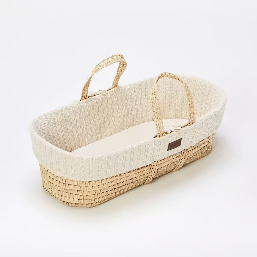 Little Green Sheep Moses Basket & Mattress Linen