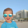 Little Sol+ Cleo Baby Blue Mirrored Kids Sunglasses