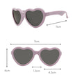 Little Sol+ Ella Lilac Heart Baby Sunglasses