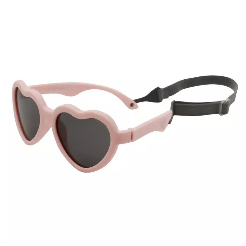 Little Sol+ Ella Baby Sunglasses with Strap Rose Heart