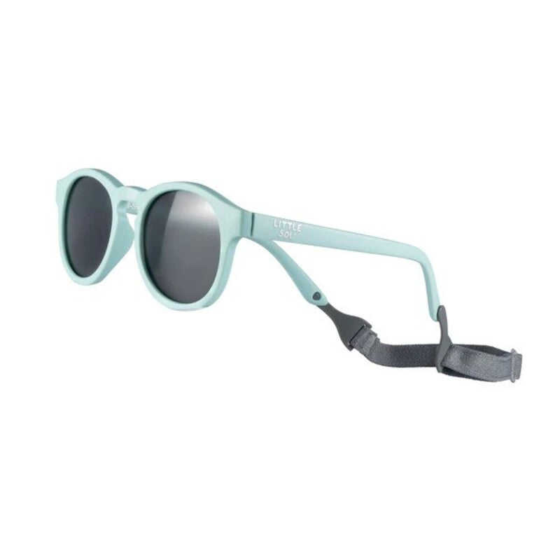 Little Sol+ James Baby Sunglasses With Strap Seafoam