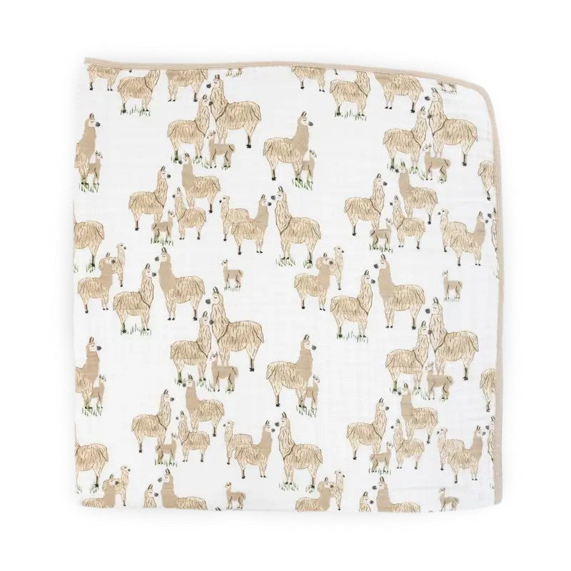 Little Unicorn Cotton Muslin Quilt Llama Llama