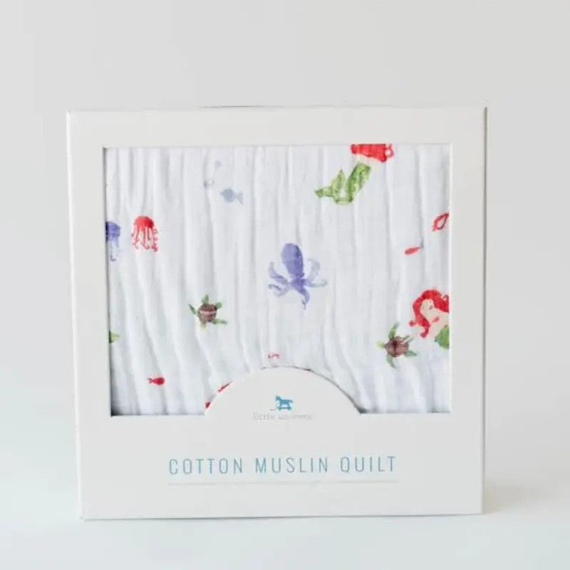 Little Unicorn Cotton Muslin Quilt Mermaid