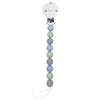 Littlemico Casal Pacifier Holder Silicone Blue-Green-Grey