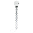 Littlemico Casal Pacifier Holder Silicone Grey-Marble-White