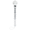 Littlemico Casal Pacifier Holder Silicone Grey-Marble-White