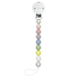 Littlemico Casal Pacifier Holder Silicone Rainbow