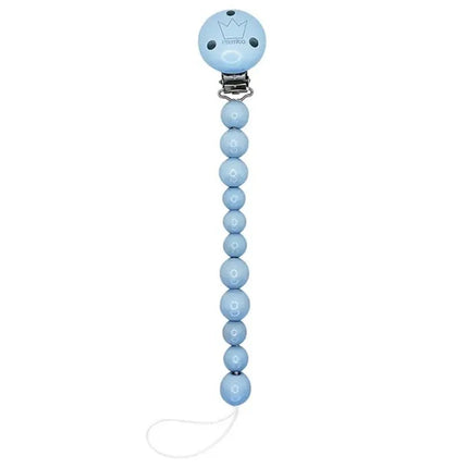 Littlemico Mono Pacifier Holder Wood Blue