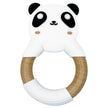 Littlemico Teether Silicone & Wood Panda (3-12M)