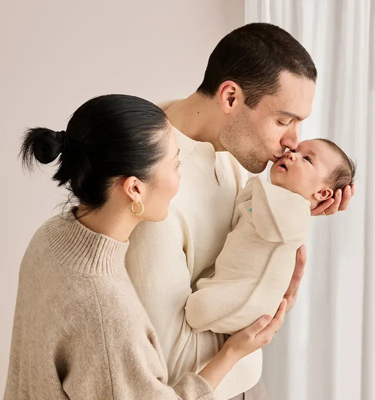 Love To Dream Swaddle Up Original 1.0 TOG Strech Cotton Oatmeal Marl