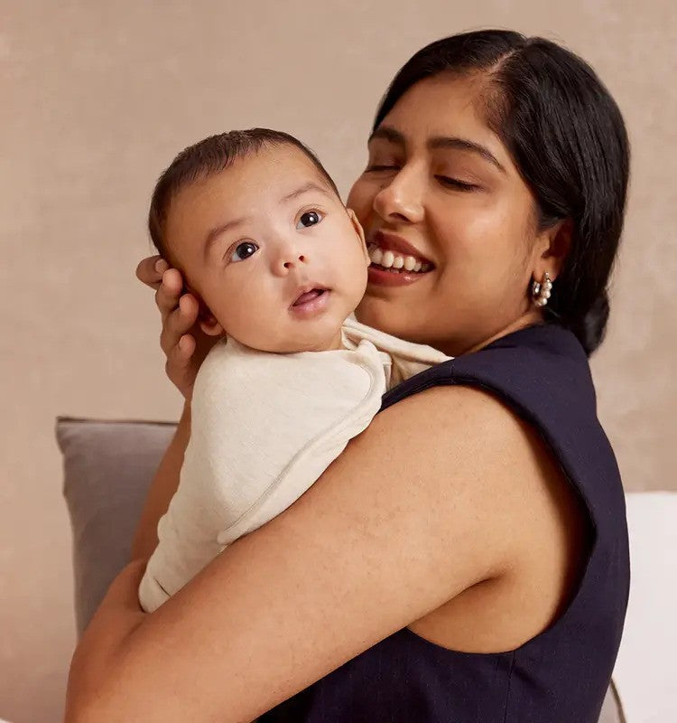 Love To Dream Swaddle Up Original 1.0 TOG Strech Cotton Oatmeal Marl