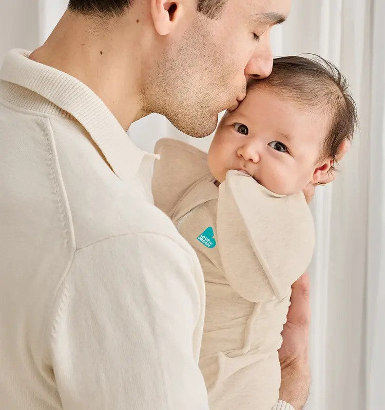 Love To Dream Swaddle Up Original 1.0 TOG Strech Cotton Oatmeal Marl