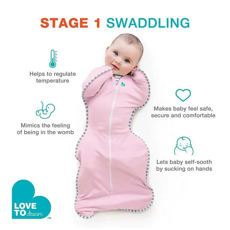 Love To Dream Swaddle Up Original 1.0 TOG Grey