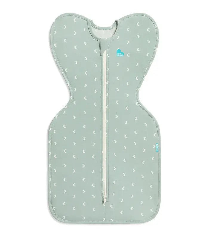 Love To Dream Swaddle Up Original 1.0 TOG Stretch Cotton Moon Olive