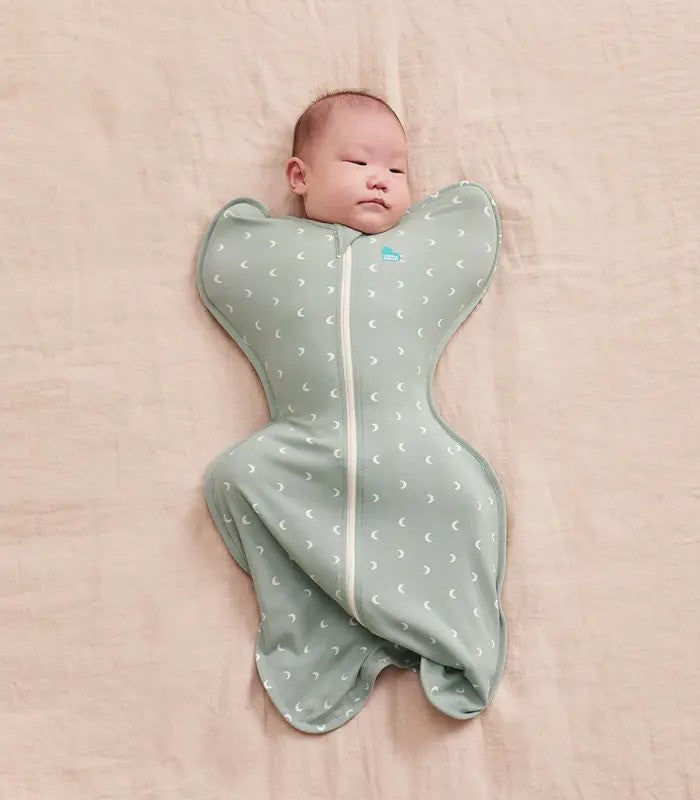 Love To Dream Swaddle Up Original 1.0 TOG Stretch Cotton Moon Olive