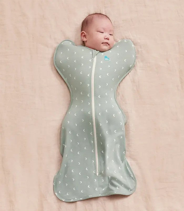Love To Dream Swaddle Up Original 1.0 TOG Stretch Cotton Moon Olive