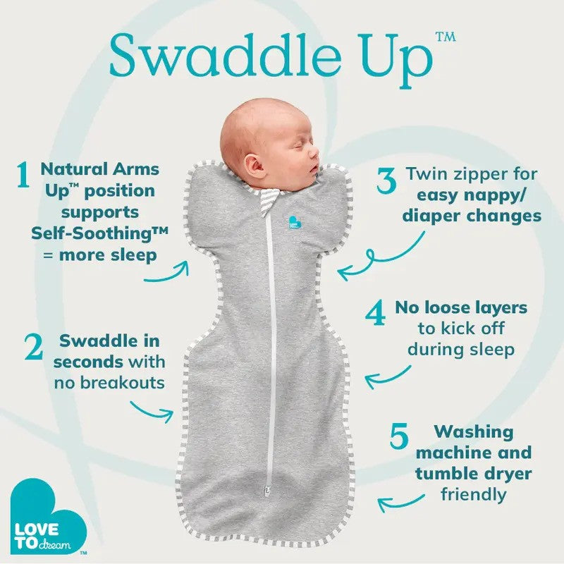 Love To Dream Swaddle Up Original 1.0 Tog Sand Dollar