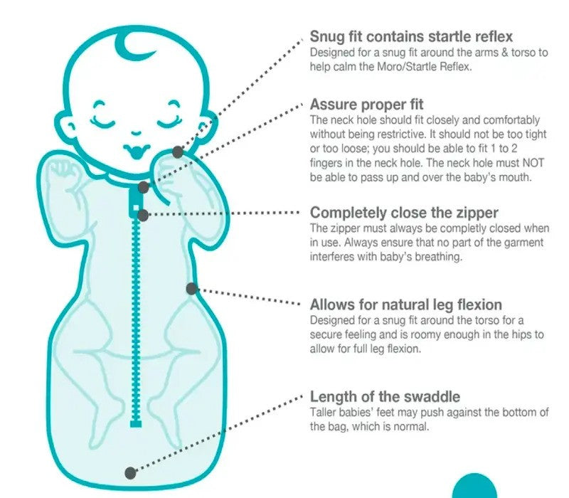 Love To Dream Swaddle Up Original 1.0 TOG Strech Cotton Oatmeal Marl