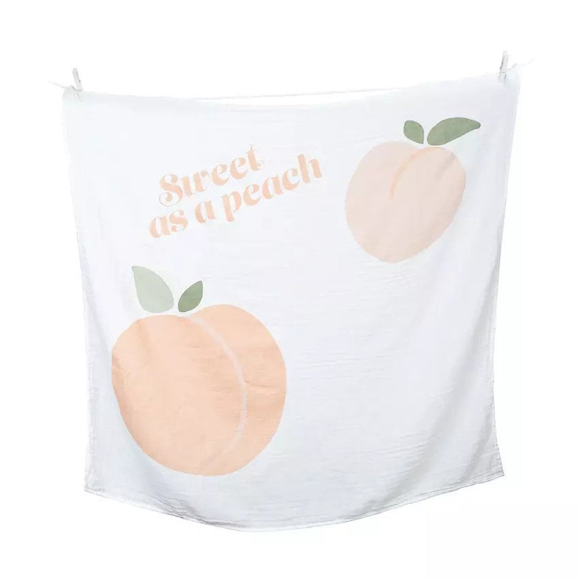Lulujo Babys First Year Blanket & Cards Set Sweet as a Peach