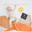 Lulujo Babys First Year Blanket & Cards Set Sun Rise