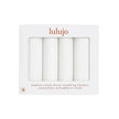 Lulujo Bamboo Cotton Swaddle Blankets (4pack 120x120cm) White