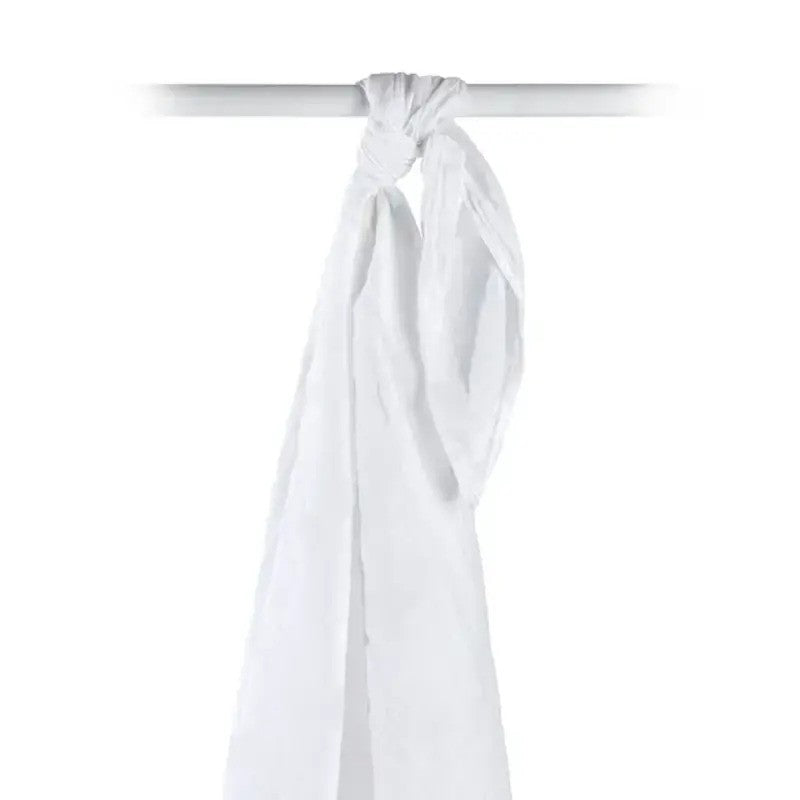 Lulujo Bamboo Cotton Swaddle Blankets (4pack 120x120cm) White