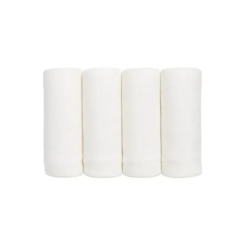 Lulujo Bamboo Cotton Swaddle Blankets (4pack 120x120cm) White