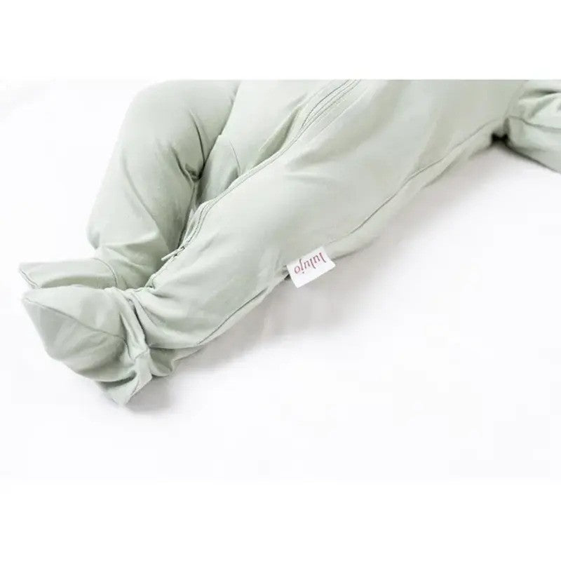 Lulujo Bamboo Footed Sleepers Sage Green