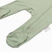 Lulujo Bamboo Footed Sleepers Sage Green