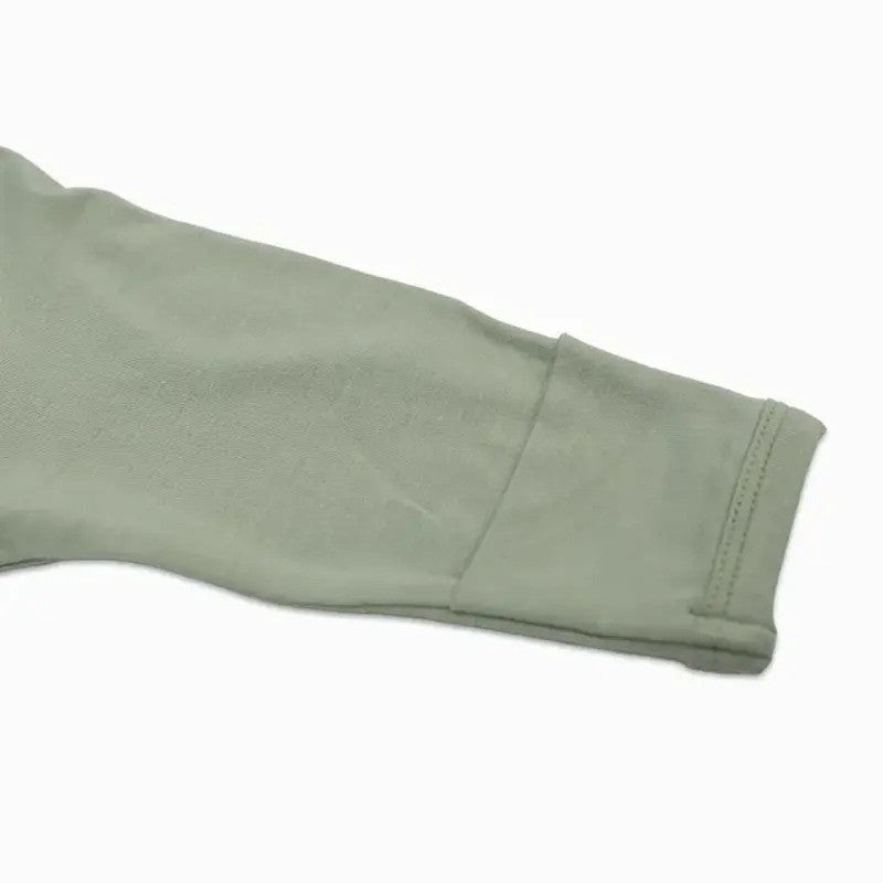 Lulujo Bamboo Footed Sleepers Sage Green