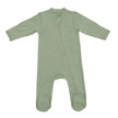 Lulujo Bamboo Footed Sleepers Sage Green