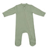 Lulujo Bamboo Footed Sleepers Sage Green