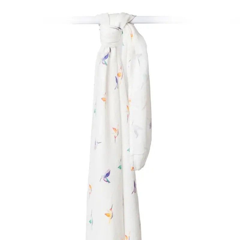 Lulujo Bamboo Swaddle Extra Soft (120X120CM) XL Hummingbird
