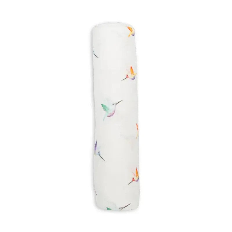 Lulujo Bamboo Swaddle Extra Soft (120X120CM) XL Hummingbird