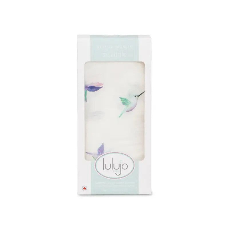 Lulujo Bamboo Swaddle Extra Soft (120X120CM) XL Hummingbird