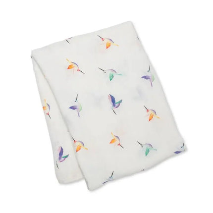 Lulujo Bamboo Swaddle Extra Soft (120X120CM) XL Hummingbird