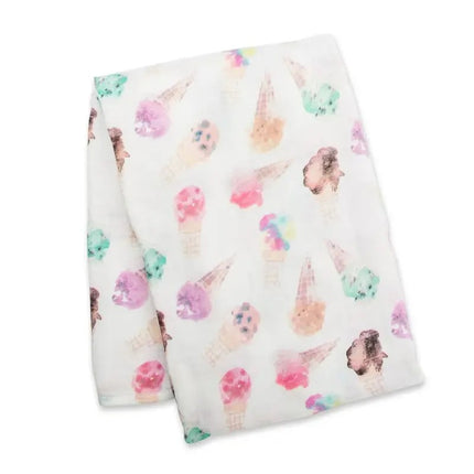 Lulujo Bamboo Swaddle Extra Soft (120X120CM) XL Ice Cream