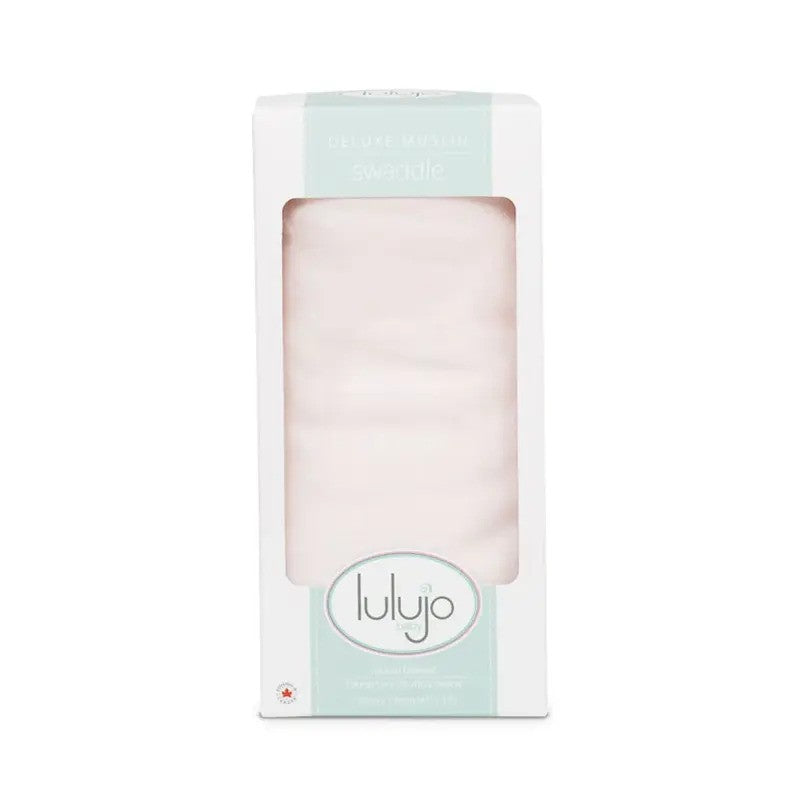 Lulujo Deluxe Muslin Swaddle XL 1Pack (120X120CM) Pink