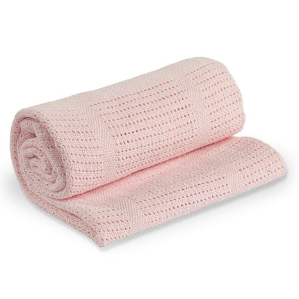 Lulujo Cellular Blanket Pink