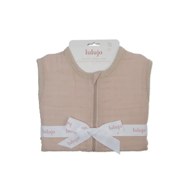 Lulujo Cotton Muslin Sleep Sack Sand
