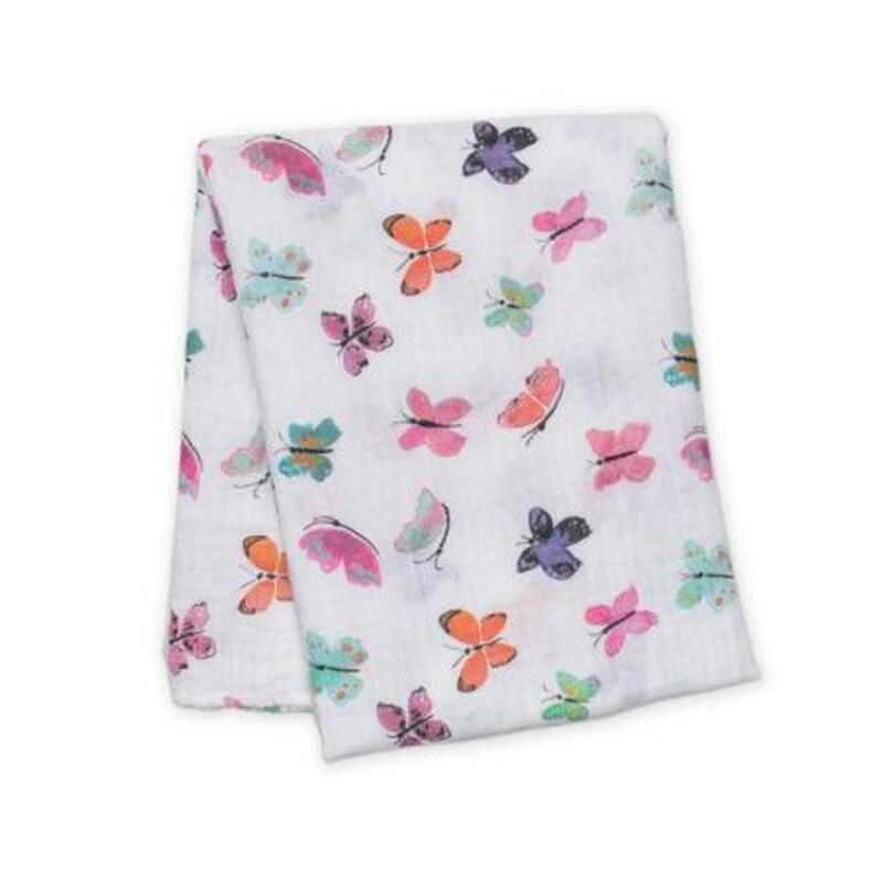 Lulujo Muslin Swaddle (120X120CM) XL Butterfly