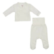 Lulujo Newborn 2 Piece Set (0-3M) White