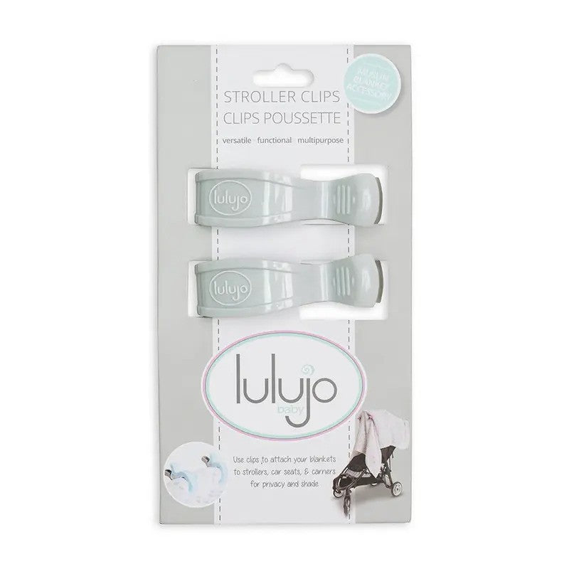 Lulujo Stroller Clips (2pack) Grey