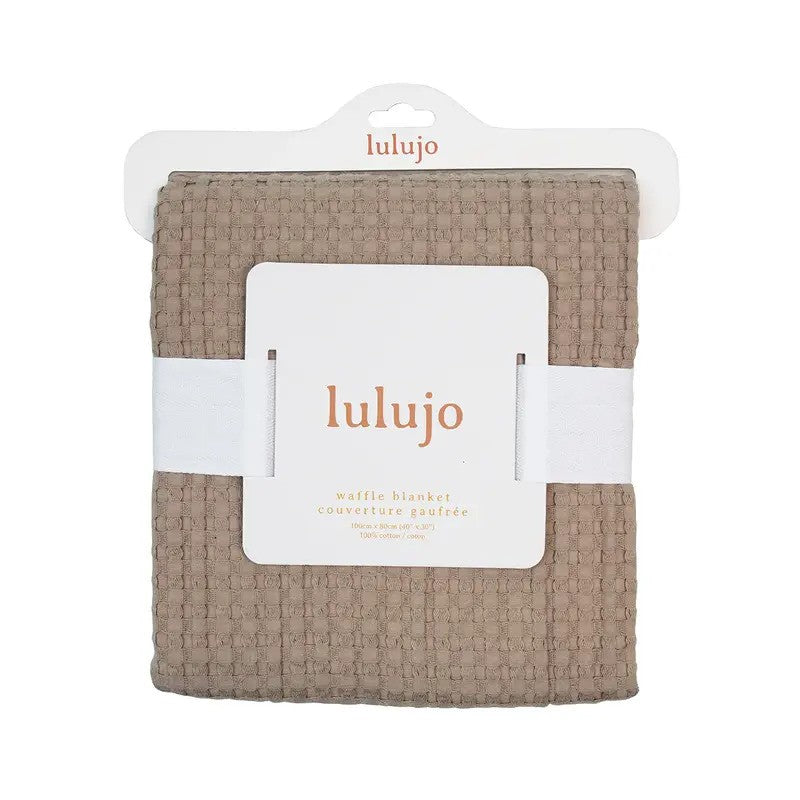Lulujo Waffle Blanket (100cm x 80cm) Sand